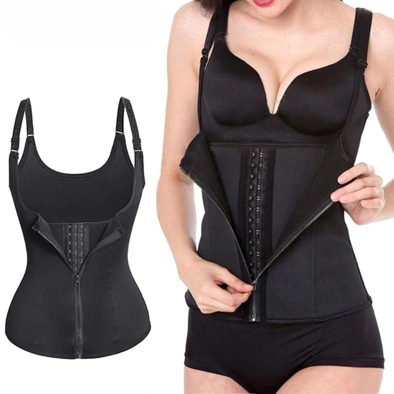 Sweat Waist Trainer Vest Slimming Corset for Weight Loss Body Shaper Sauna Suit Compression Shirt Belly Girdle Tops Shapewear