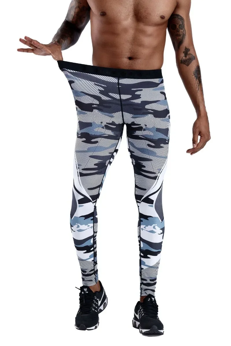 

Men's Running Leggings Sportswear Quick Dry Gym Fitness Tights Workout Training Jogging Sports Trousers Compression Sweat Pants