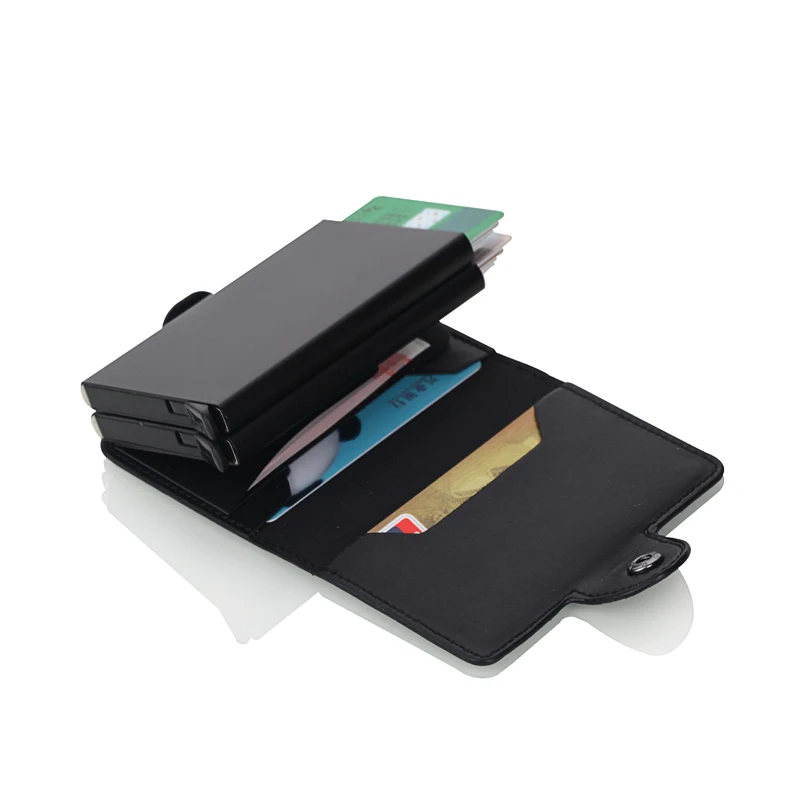 Rfid PU Leather Men Wallet Credit Card Holder Trifold Slim Mini Wallet Male Magic Smart Vallet Black walke wallet card holder,leather wallet,credit card wallet,smart wallet,credit card holder,card holder,card wallet,document card wallet,wallet card bag