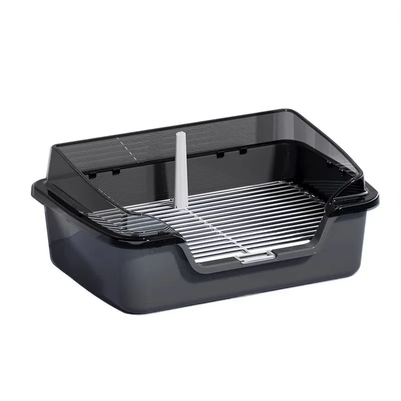Stainless Steel Wire Mesh Dog Toilet with Fence for Small and Medium Pets- Easy Cleaning and Anti-Splash Function