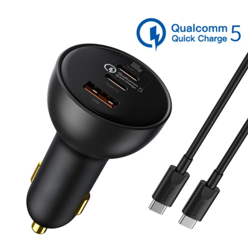160w Portable Car Charger Qc 5.0 Quick Charging Pps Pd3.0 Usb Type C