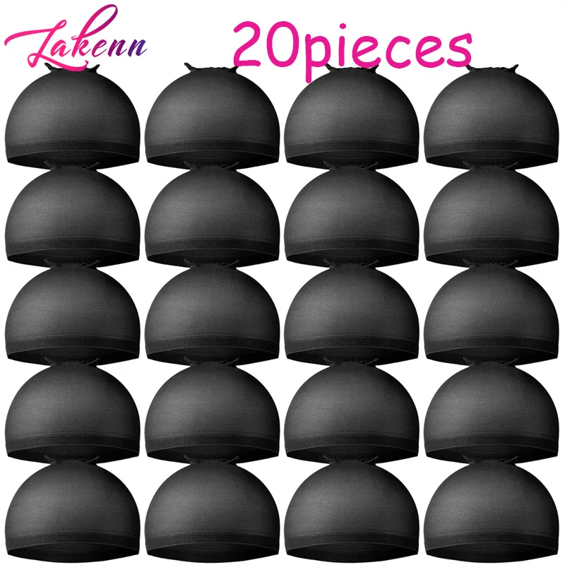 Stocking Wig Cap Black Wig Caps Caps Black Stocking Caps Stretchy Nylon Caps For Wig For Women 20Pcs
