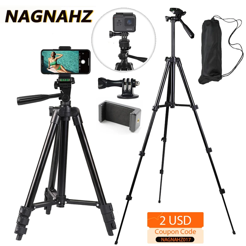 NA 3120 Phone Tripod Stand 40inch Universal Photography for Gopro