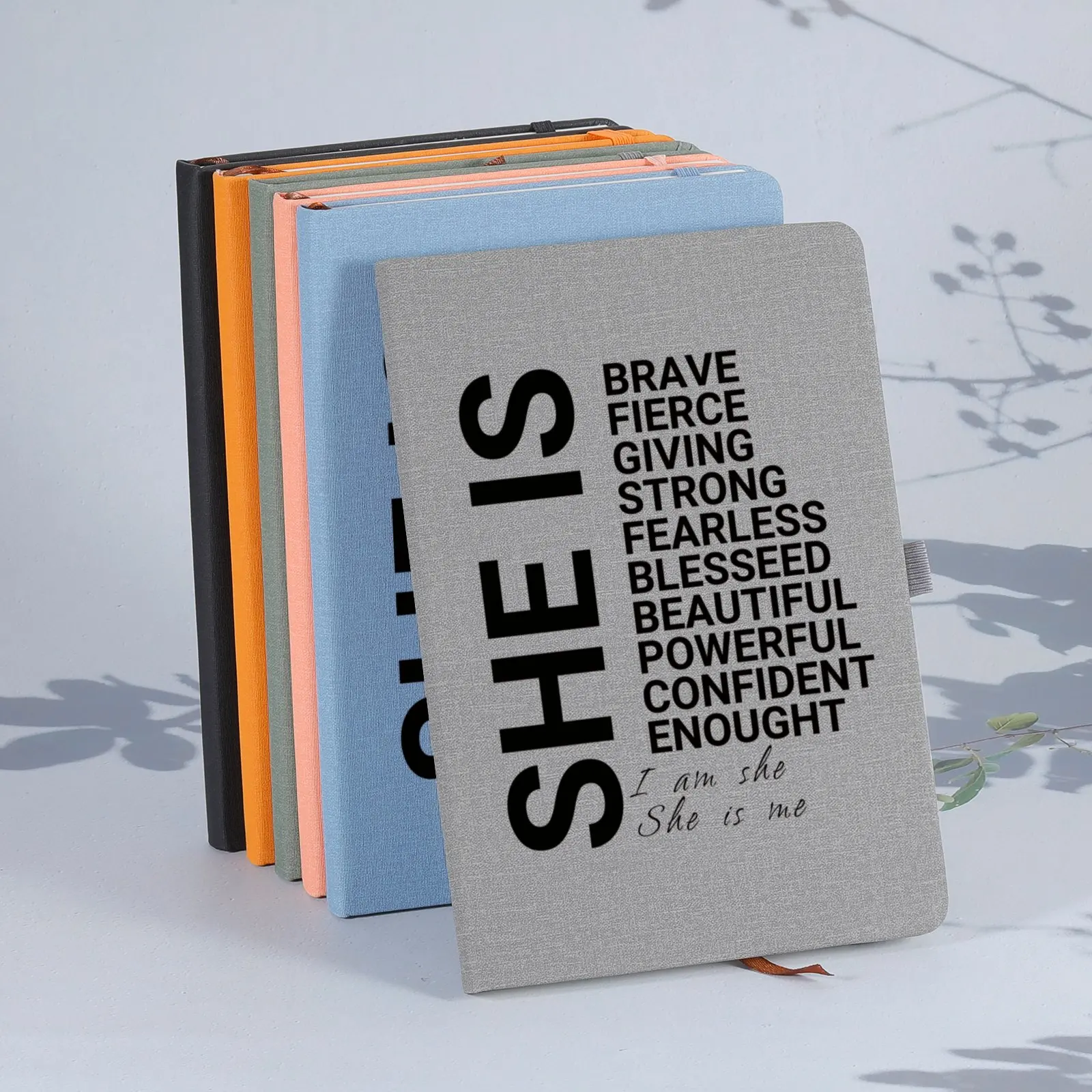 Personalized Inspirational Notebook Gift for Women Friend Journal Birthday Gift I Am She She Is Me Notepad Stationery Supplies
