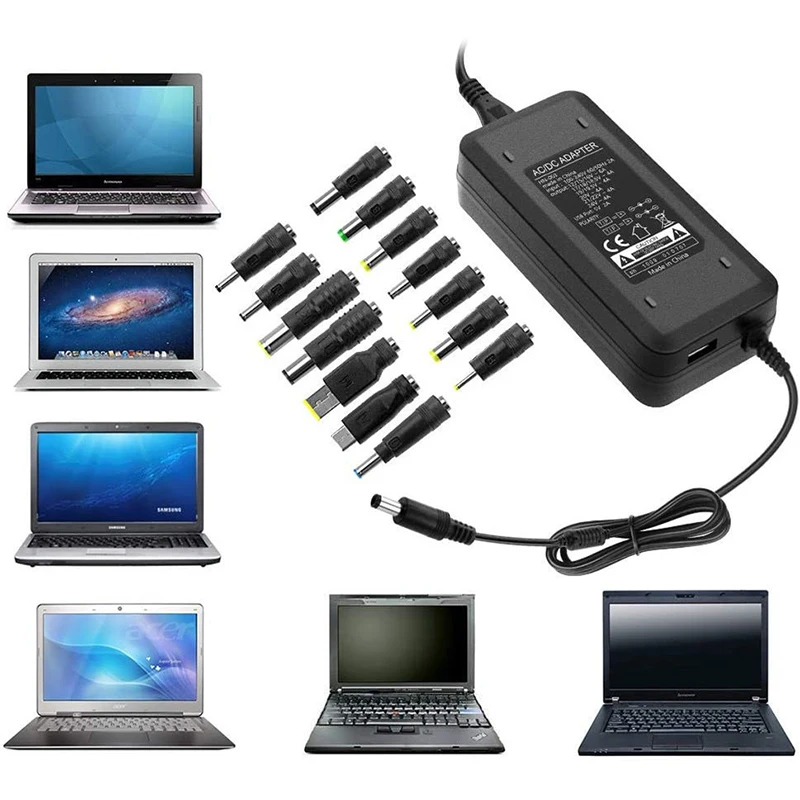 Универсальный адаптер питания для ноутбуков ASUS, DELL, Lenovo, Sony, Toshiba, ноутбуков, 14, 12, 15, 16, 18, 19, 20, 24 В переменного тока, 4 а, 6 А, 120 Вт