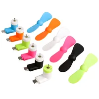 1PC créatif Mini Portable Micro USB ventilateur 5v 1w téléphone Portable USB Gadget ventilateur testeur pour type-c Type C téléphone Portable refroidisseur accessoire 6