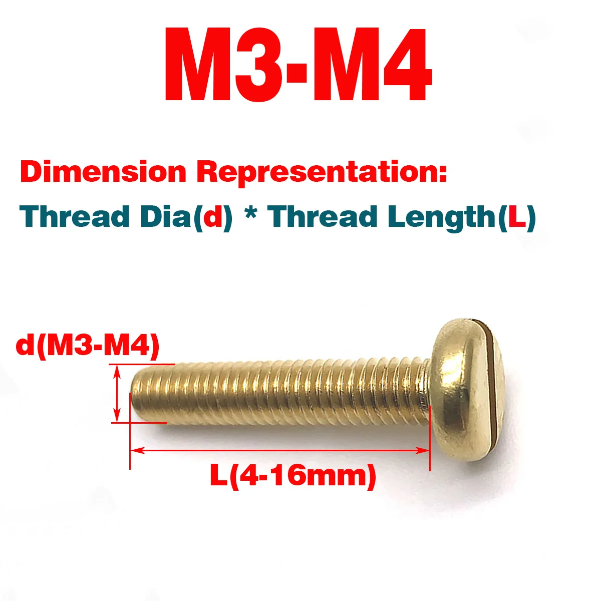 

Copper Slotted Screw / Pan Head Screw M3M4M5M6M8