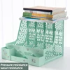 Thickened Document Rack Multi-layer Four-column File Frame Office Supplies Storage Rack File Storage Rack Desk Book Stand 2