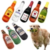 Funny Plush Dog Toys Beer Bottle Shaped Small Large Dogs Squeak Sound Clean Teeth Chew Toy Pets Interactive Playing Supplies 1