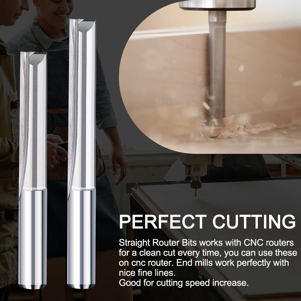 Aise à Bout Sphérique En Carbure à 2 Cannelures 6 Mm 8 Mm