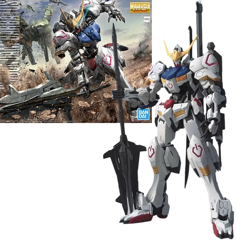 

Original Bandai MG Gundam Barbatos Action Figurine 1/100 Assembled Toy Mobile Suit Gundam RX-93 NU Moveable Toy Birthday Gift