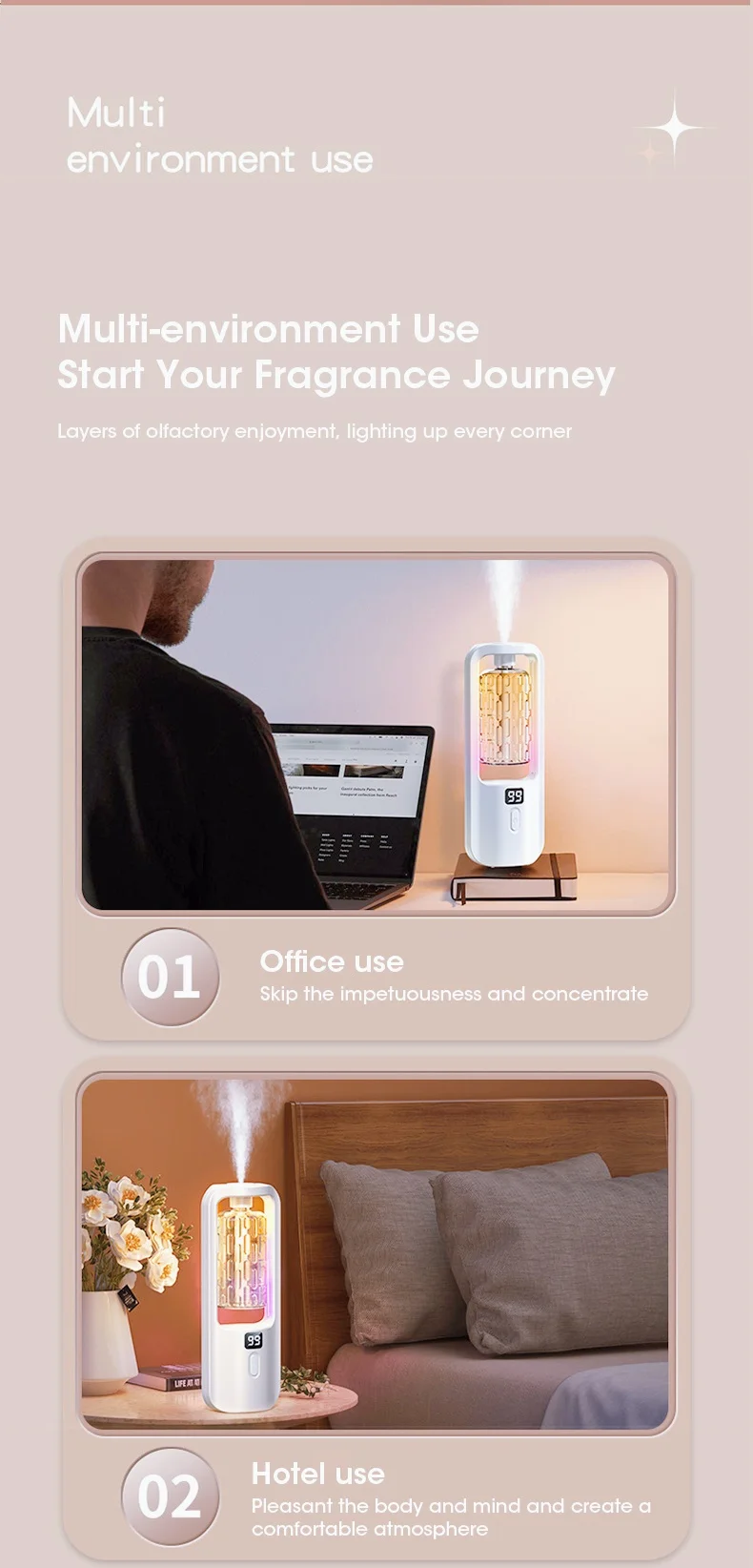 Shangri-La Hilton five-speed adjustable aromatherapy diffuser Essential oil atomizer living room bedroom aromatherapy machine