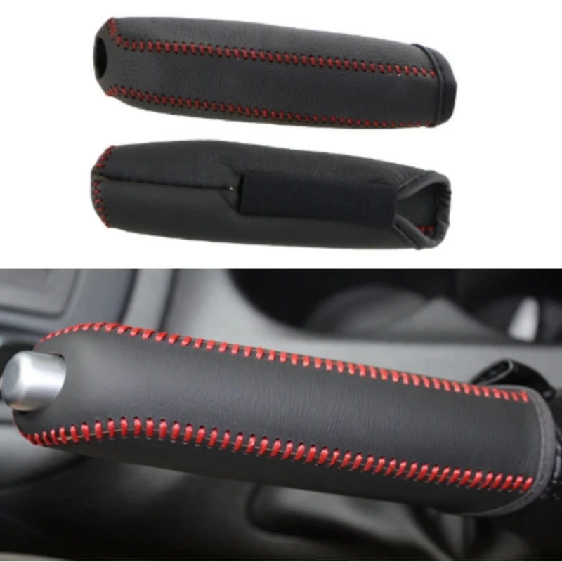 Leather Car Handbrake Hand Brake Cover for Mazda 3 Axela Atenza CX-5 CX3 CX-3 CX5 2015 AT Accessories