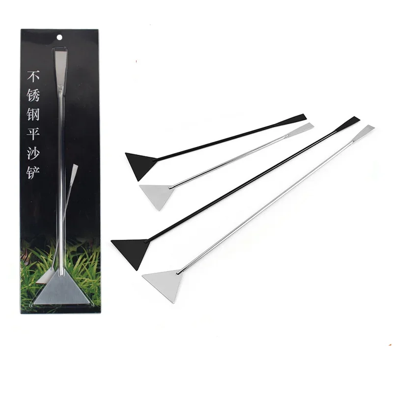 Aquatic Plant Spatula Stainless Steel Aquarium Fish Tank Aquatic Plants Aquarium Accessories Cleaning Tools