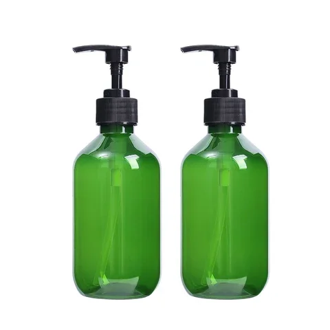 

2PCS Portable Soap Bottle Manual Press Push Pump Empty Bottle Shampoo Shower Gel Refillable Bottle Bathroom Supplies 500/300ml