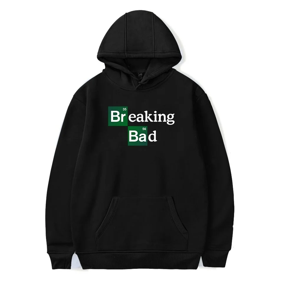 

USA TV series B-Breakings Bad Printed Hoodies Long Sleeve Solid Color Sweatshirts Hooded Pullover