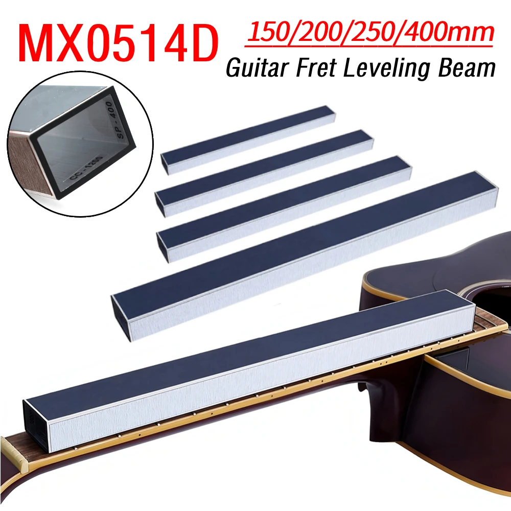 Guitar Fret Leveling Beam Sandpapers Sanding Block Level File 150/200/250/400 mm for Guitar Repair