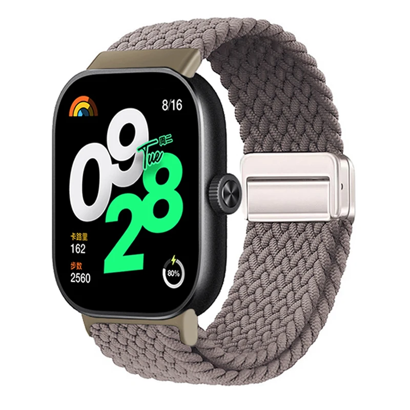 Enhanced Magnetic Braided Nylon Watch Band - Adjustable Solo Loop Sport Strap in Vibrant Colors