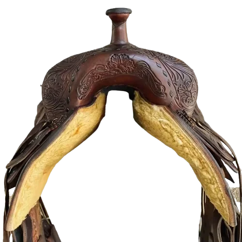 Premium Western Leather Horse Saddle – Reinforced Tree & Breathable Seat for Cowgirl Riding 5