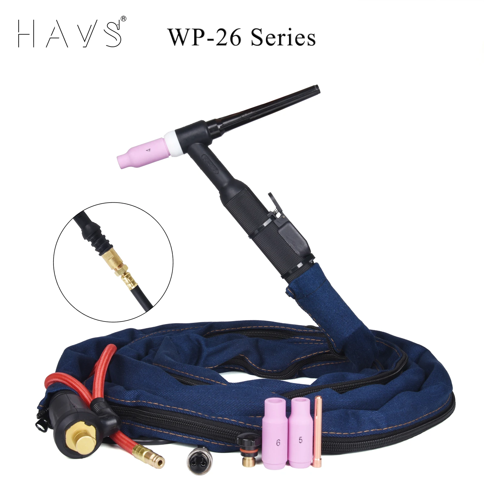 4m Wp26 Wp26f Wp26fv Tig Welding Torch Gaselectric Integrated Rubber