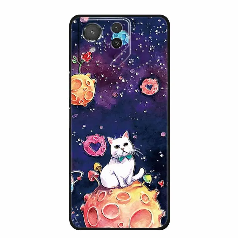 Premium 3D Embossed Black Silicone Soft Back Cover Case