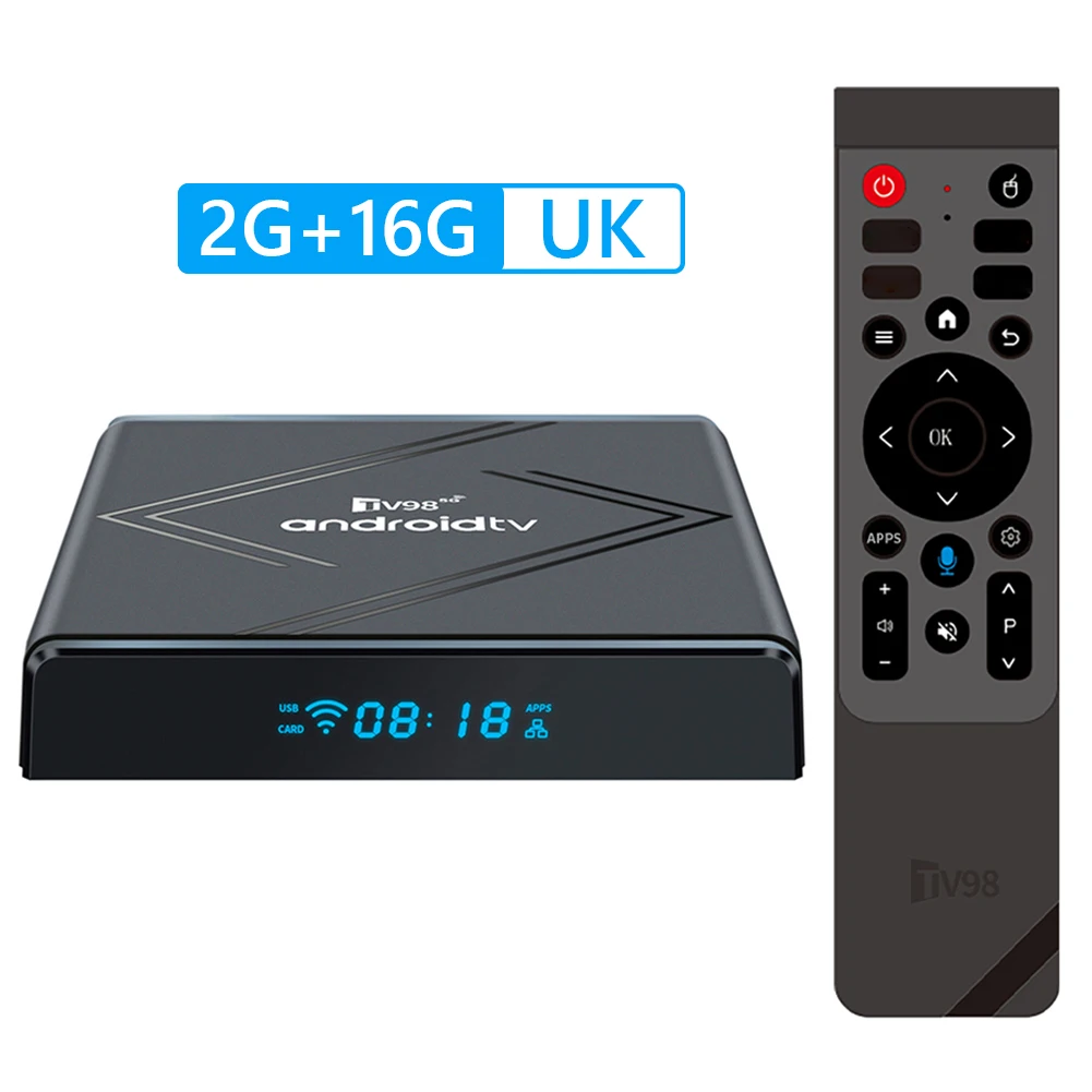 Android 14 TV Box 2.4G/5G Dual WiFi Media Player 4K Set Top Box