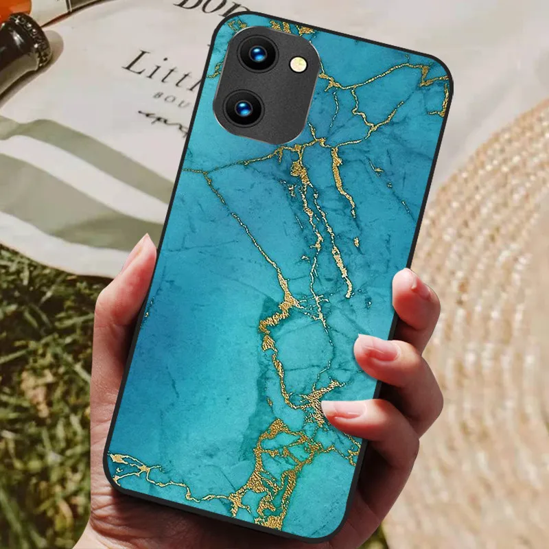 Stylish Silicone TPU Painted Soft Cover - Black Protective Case