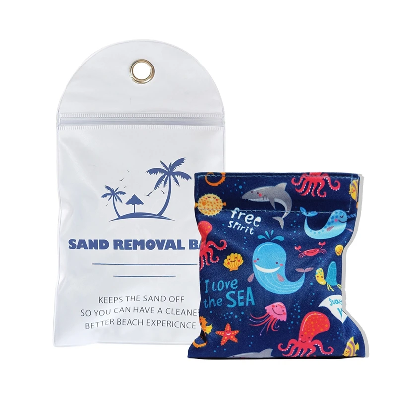 KEKA Beach Sand Remover, Sand Bag, Essential Gift For Beach Vacation Camping Trip, Beach Sand Bag 5
