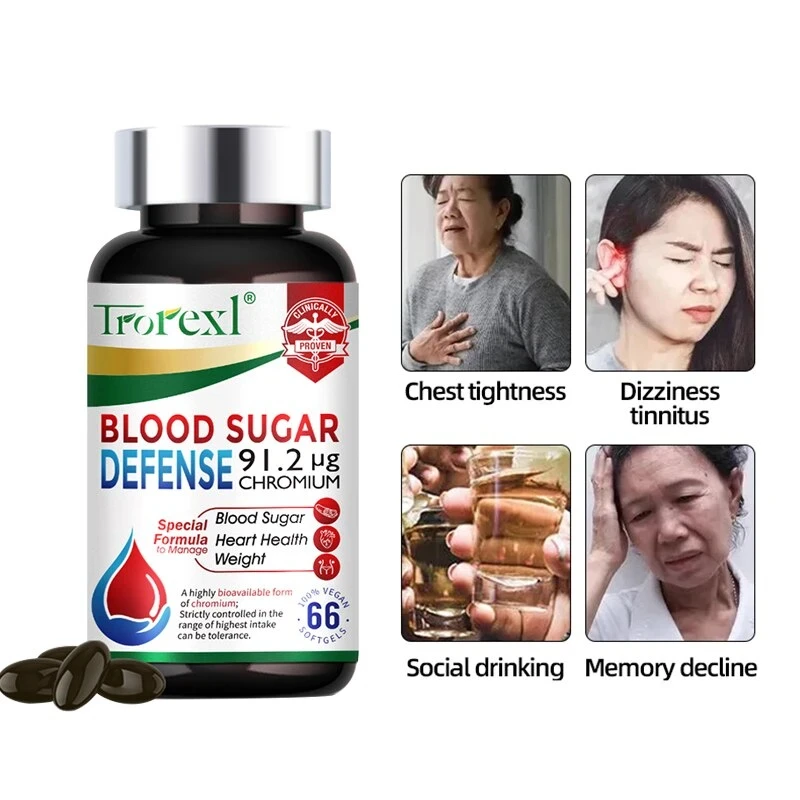 Blood Sugar Diabetes Capsule for Cardiovascular Health Glucose Metabolism Maintain of Normal Blood Glucose Concentrations health supplement diabetes pills