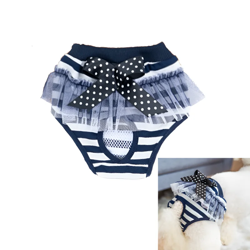 Pet Dog Striped Physiological Pants Diaper for Puppy Pet Diapers Dog Diapers Dog Nappies