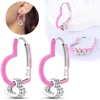 Original Certified Pink Heart Zircon 925 Sterling Silver Earrings Women Jewelry 2025 Trend Stud Earrings Anniversary Fine Gift