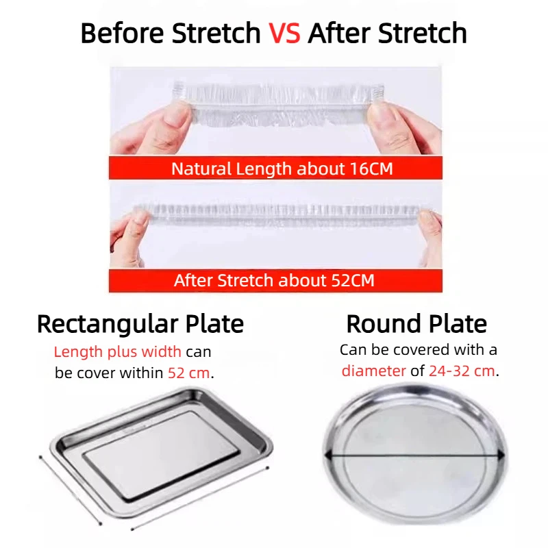 Eco-Friendly Reusable Silicone Food Wrap and Storage Covers