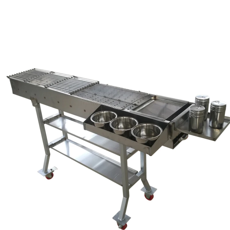 

Commercial Stall, Stainless Steel Oven, Night Market Stove, Thickened, Grill Car