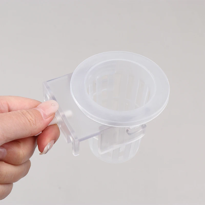 Wall Mounted Aquatic Plant Fixing Cup Fish Tank Aquarium Adjustable Plant Holder Aquaponic Flowerpot Cup Aquascape Accessories