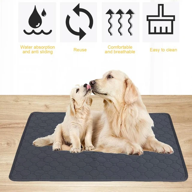 Washable Dog Pee Pads Reusable Puppy Pads Waterproof Dog Mat Potty Pads  Non-Slip Dog Pad Dog Whelping Pad Reusable Dog Training - AliExpress