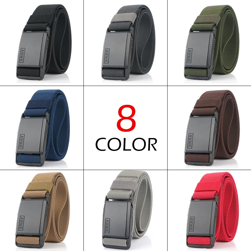 Nylon Belts Metal Magnetic Buckle Adjustable For Men Military Combat Elastic mens belt nylon belt tactical belt tactical belts