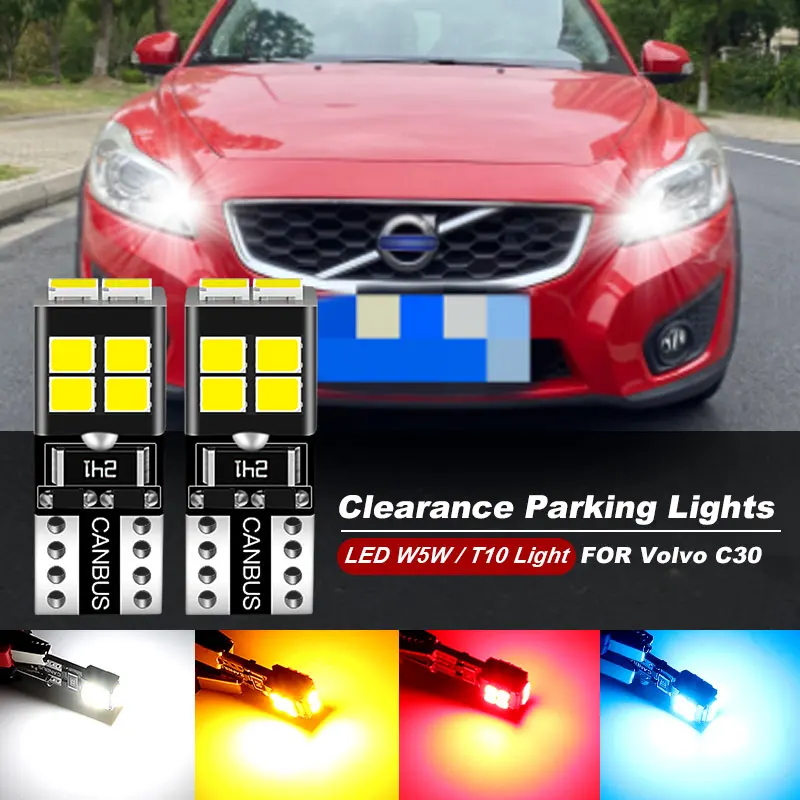 

2 шт., светодиодные габаритные огни для Volvo C30 2006 2007 2008 2009 2010 2011 2012 2013