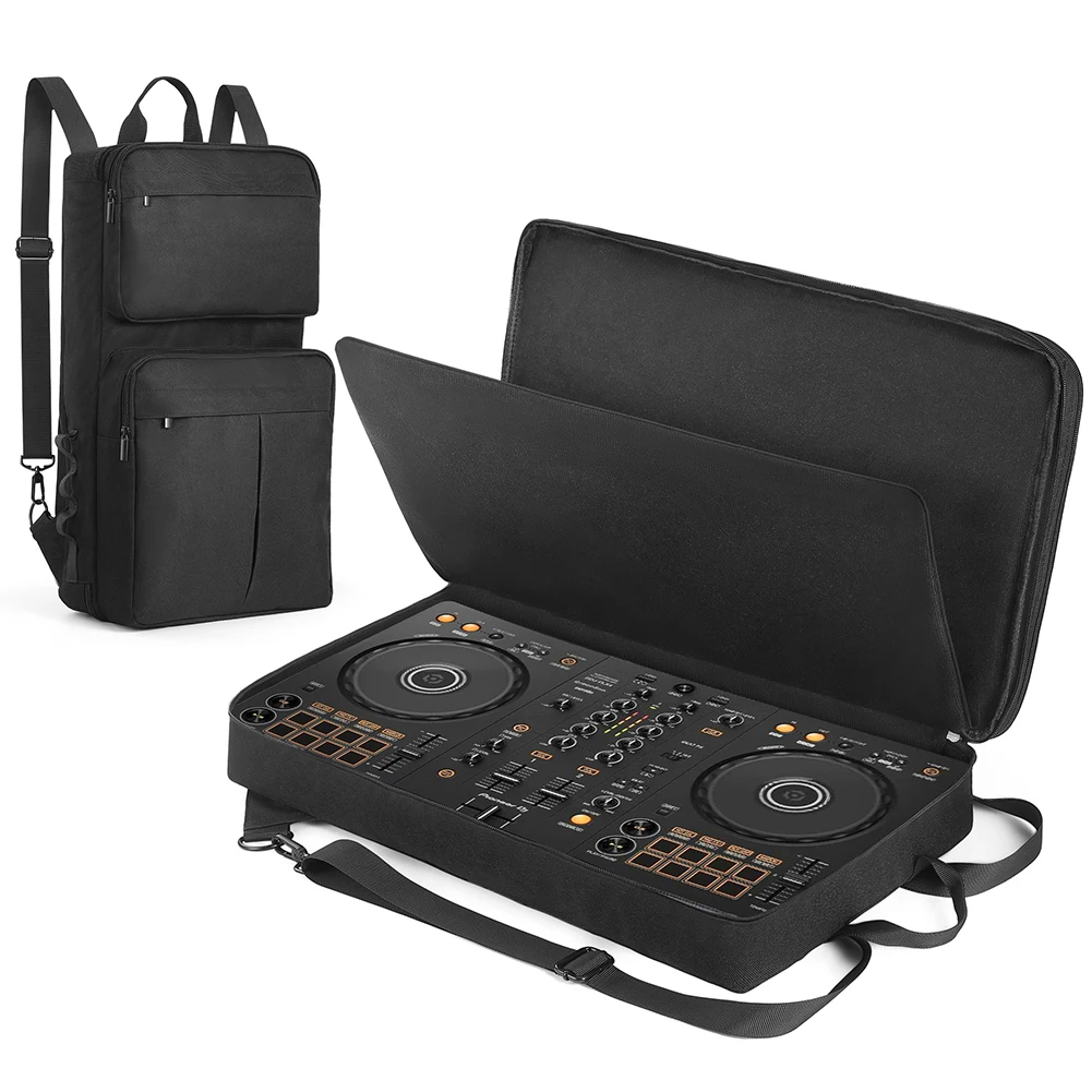 Zaino per DJ per Controller Pioneer DDJ-400 DDJ-FLX4/Roland DJ-202, Custodia da Viaggio Antigraffio con Tracolla Regolabile - immagine 4
