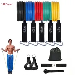 11 - Piece Resistance Bands Set for Strength Training & Home Workouts (150LB heavy 11pcs)