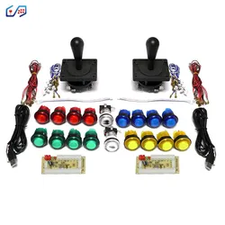 Kit de juego Arcade DIY, codificador USB Zero Delay a PC /Raspberry Pi, 8 vías, estilo Happ, Control de Joystick, 2 botones