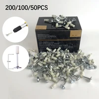 200/100/50Pcs Steel Nails for Manual Tufting Rivet Gun Pneumatic Tool Accessories Wall Anchor Wire Slotting Device Decorate Nail 2