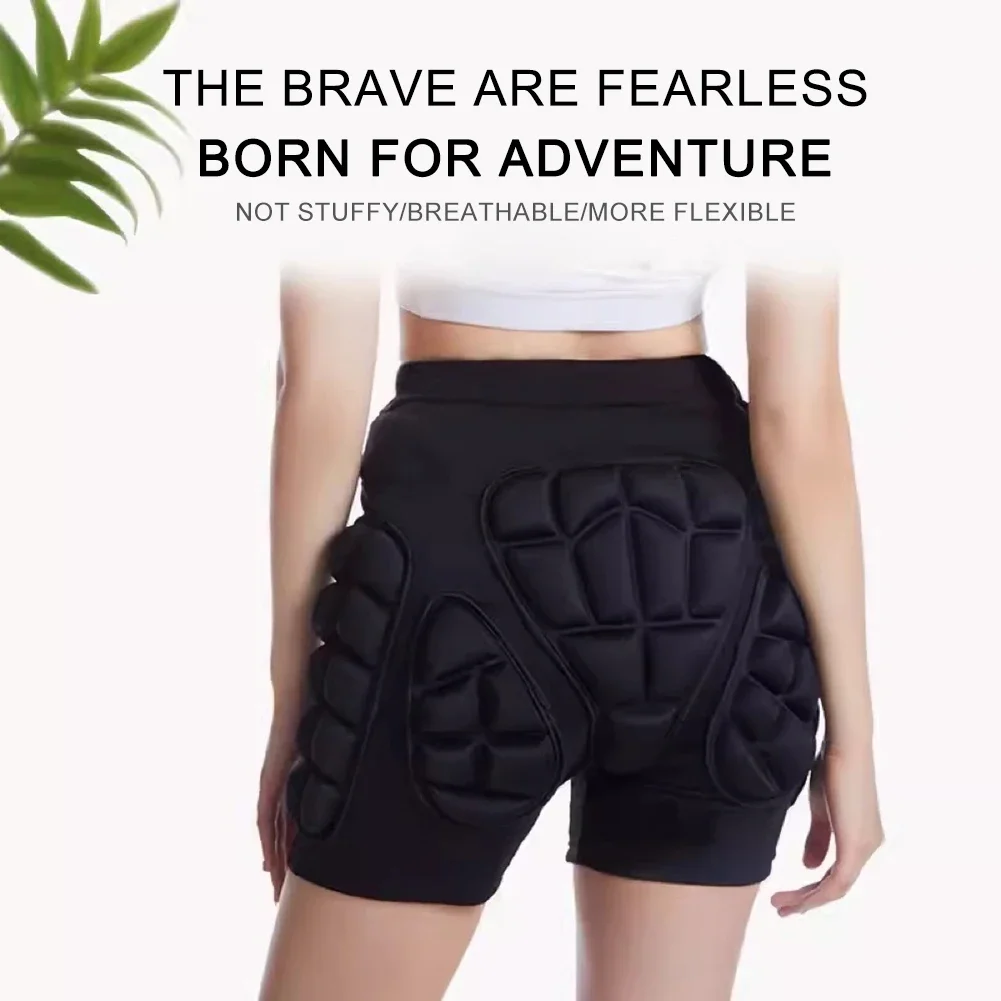 3D Protective Padded Shorts Breathable Winter Snowboard Sports Impact Short EVA Short Pants Protection for Hip Butt and Tailbone
