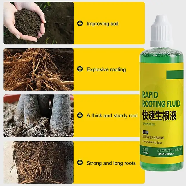 Gyors Gyökerező Folyadék 3,3Oz Zamatos Műtrágya Dugványokhoz Univerzális Növényi Élelmiszer -Oldat A Túlélési Arány Javítása Érdekében - Image 4