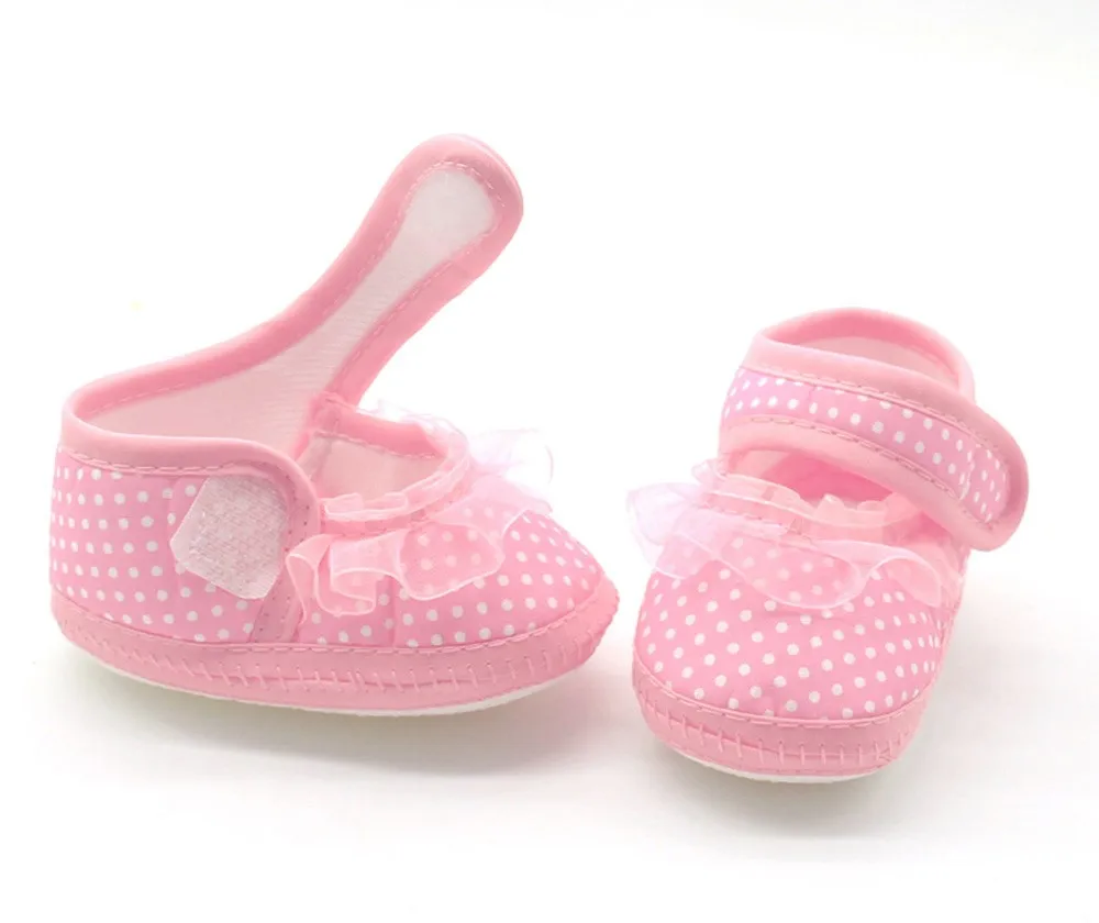 Summer Infant Baby Cotton Toddler Shoes Anti-Slip Soft Sole Shoes for Girls Newborn First Walkers