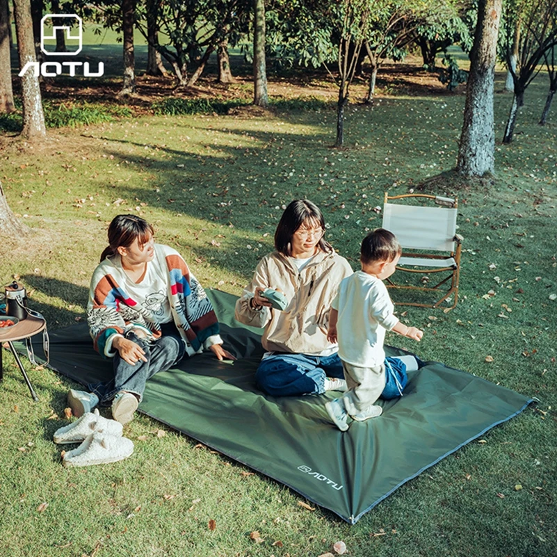 Multi-functional Awning Waterproof Tarp Picnic Mat Garden Canopy Sunshade Outdoor Camping Beach Sun Shelter 1.8*2.2M 2.4*2.2M sun shade sail waterproof tarpaulin waterproof tarp tarpaulin rain cover