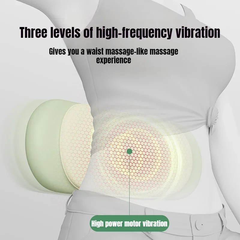 Lumbar Vertebra Massager with Pulse Heat for Waist Improvement