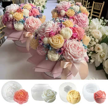 Floral Candle Mold Set 1