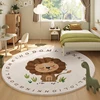 Cartoon Style Living Room Decoration Carpet Fluffy Soft Lounge Rug Thick Anti-slip Bedside Floor Mat Cute Round Rugs for Bedroom 3