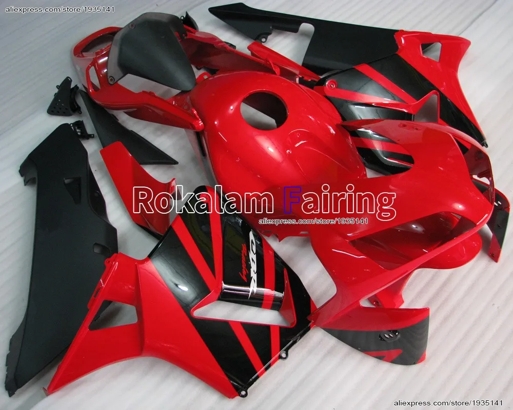 

ABS Body Kit For Honda CBR600RR F5 2003 2004 CBR 600RR 03 04 Red Black Bodywork Motorcycle Fairing (Injection molding)