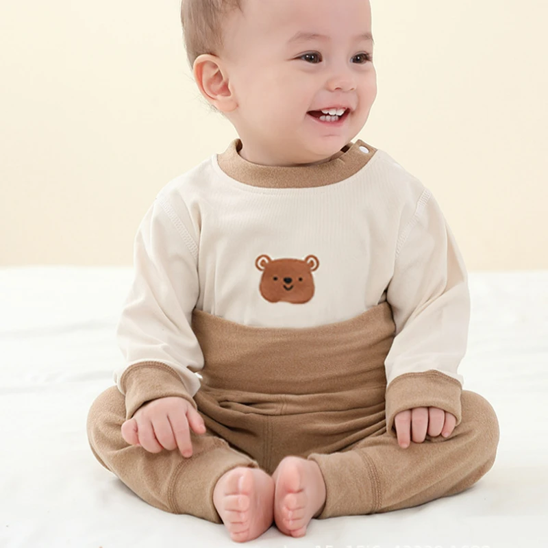 Children's Thermal Underwear Baby Kids Toddler Seamless Long Sleeve Warm Winter Clothes for Girls Boys Pijama Homewear